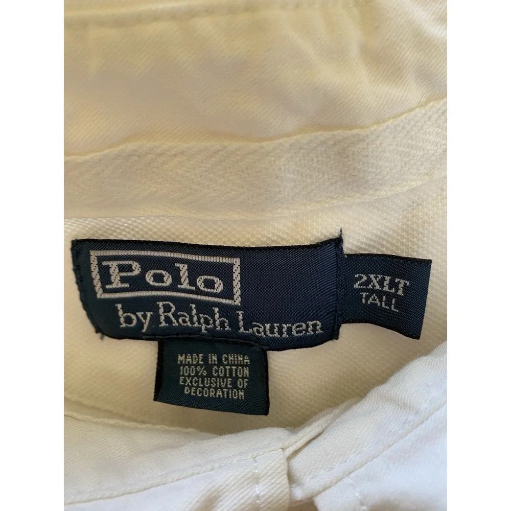 Ralph Lauren Big Pony Polo 90s Shirt 2XLT Tall Rugby Preppy Golf s42